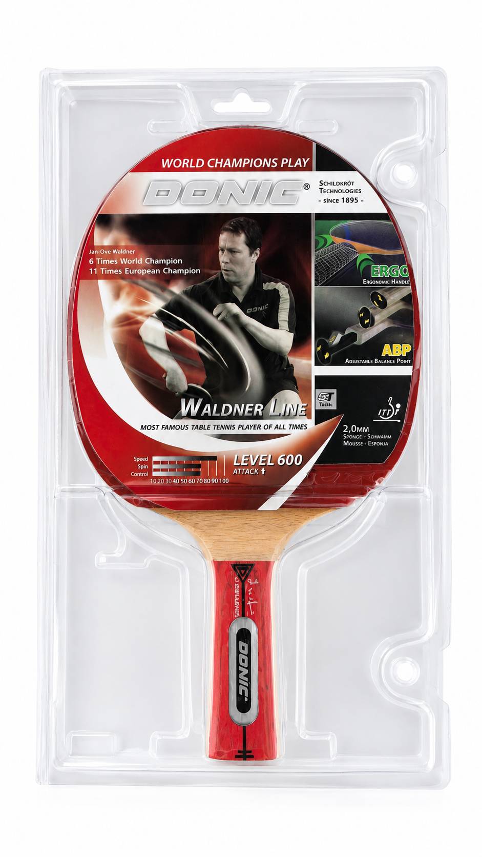راکت پینگ پنگ دونیک مدل WALDNER LINE LEVEL 600
